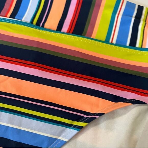 NWT New Catalina High Waist Bright Stripe Swim Suit Bottoms 3X Multicolor - Picture 6 of 10